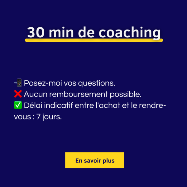 30 minutes de coaching